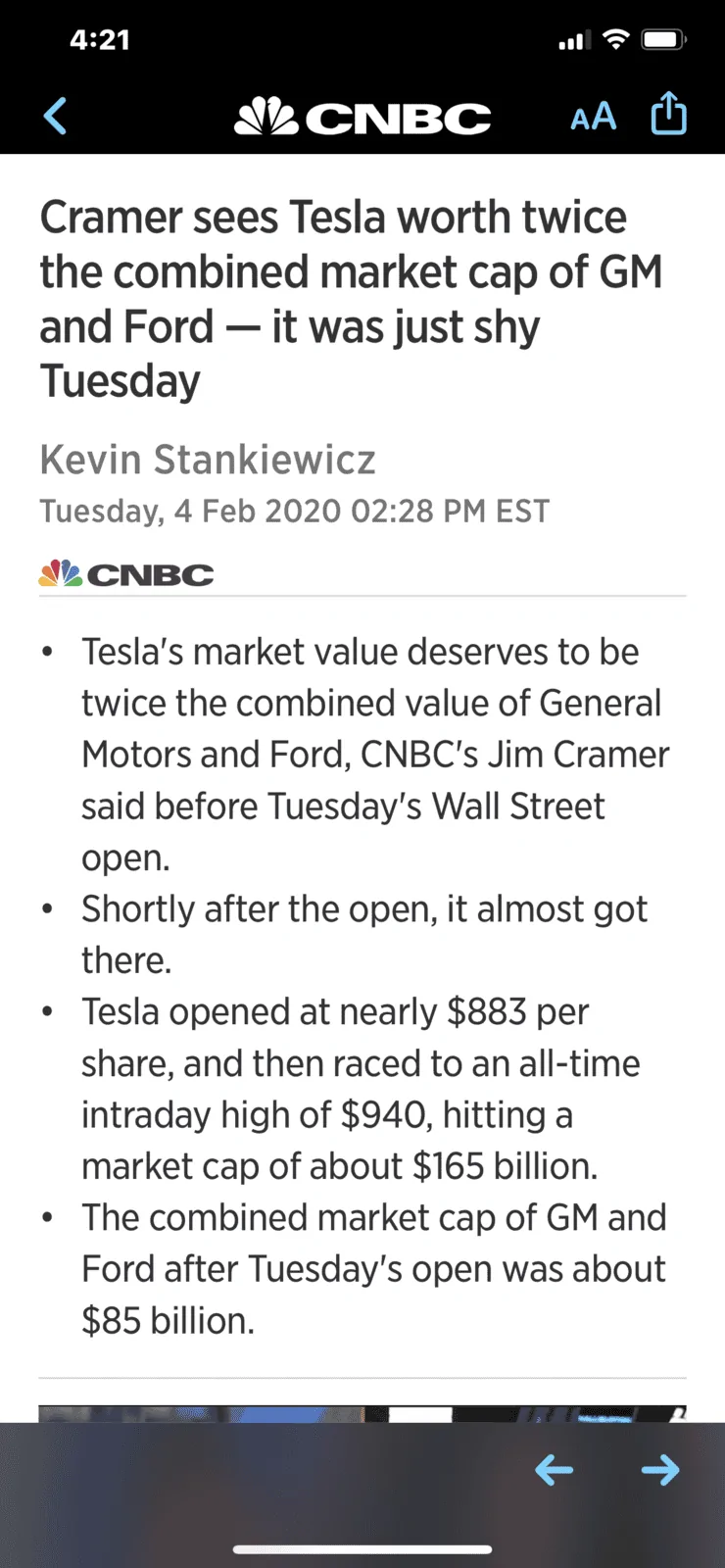 Cybercab Robotaxi Cramer sees Tesla worth twice Ford and GM IMG_9270