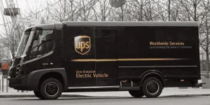 Cybercab Robotaxi WorkHorse Electric Vehicles For UPS ups-electric-package-car-london-300x150