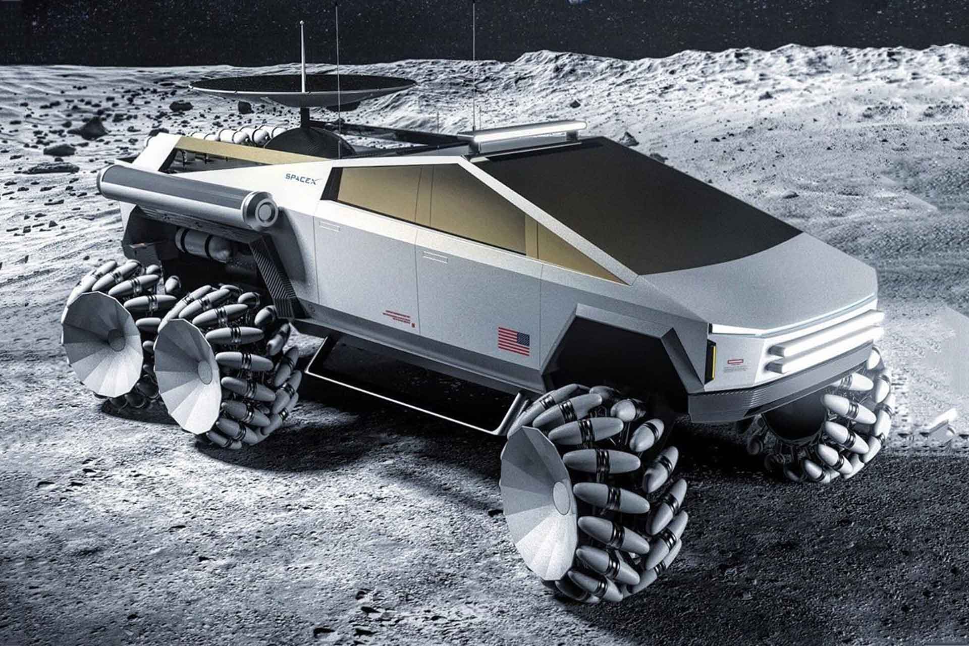 Cybercab Robotaxi Toyota heading to the moon, developing Lunar Cruiser cybertruck-lunar-rover-1