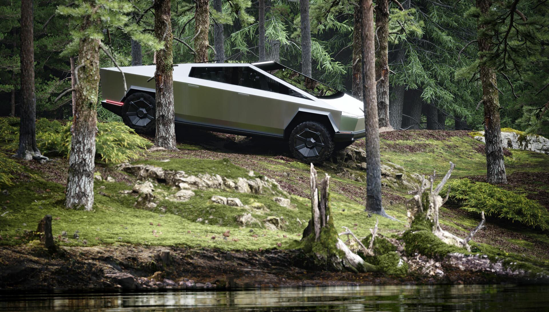 Cybercab Robotaxi Study Finds Greater Greenhouse Gas Reductions For EV Pickup Trucks Than Light-Duty Vehicles threedex-studio-tesla-ct-c1