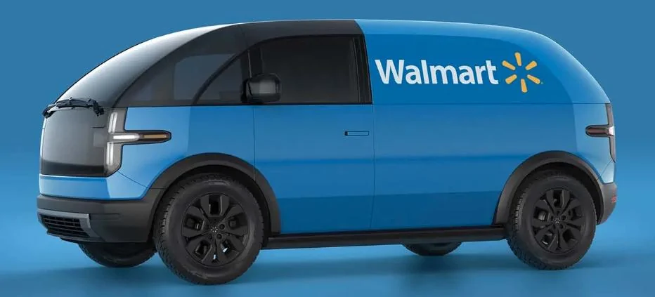 Cybercab Robotaxi Walmart buying Canoo EV, Rivian laying off.... chip shortages Canoo resurrected after Walmart orders at least 4,500 EVs 2022-07-12 10-53-48