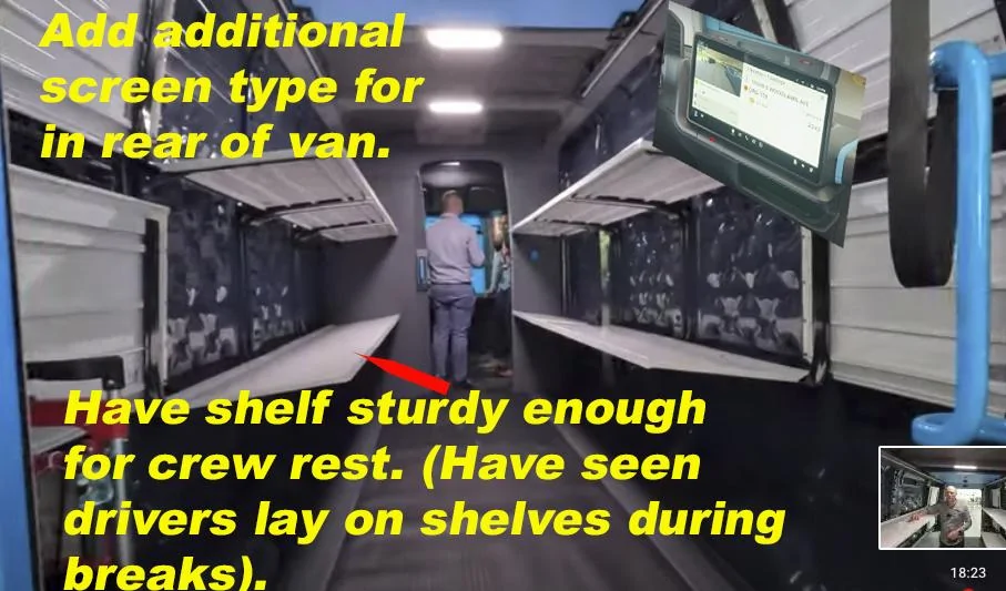 Cybercab Robotaxi A Look Inside Rivian's Electric Delivery Vehicle van back area suggestions