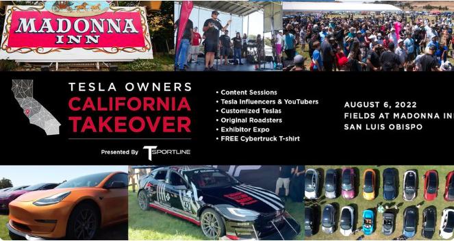 Cybercab Robotaxi Tesla Owners Takeover San Luis Obispo, CA August 6, 2022 Tesla Owners California Takeover 