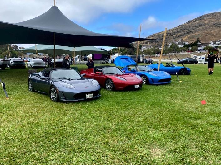 Cybercab Robotaxi Tesla Owners Takeover San Luis Obispo, CA August 6, 2022 Roadsters line up-0008