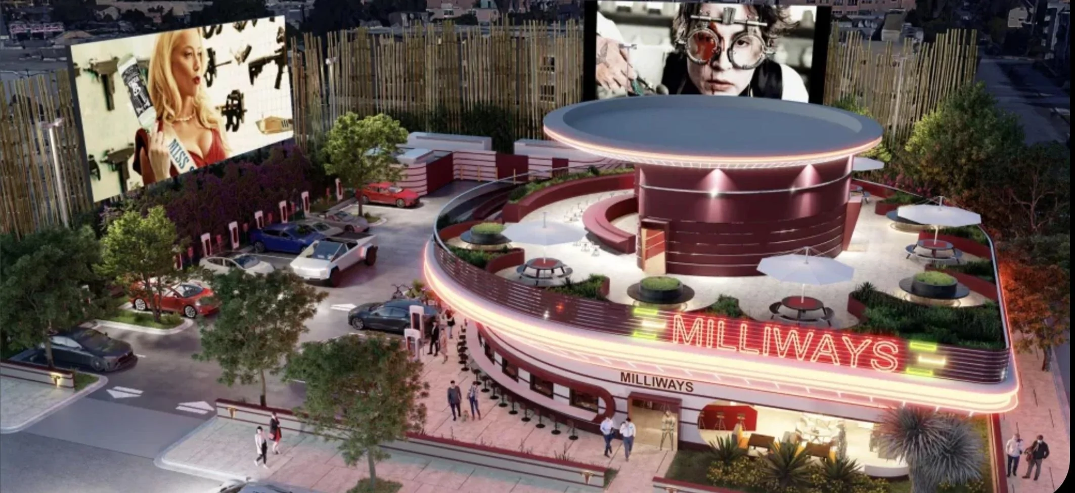 Cybercab Robotaxi Tesla files building plans for diner Screenshot_20220918-005508_Chrom