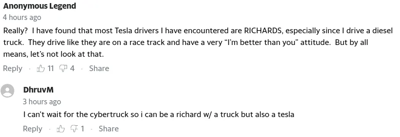 Cybercab Robotaxi Tesla drivers say they've faced more incidents of road rage since they started driving the electric cars Screenshot from 2022-12-05 18-25-45