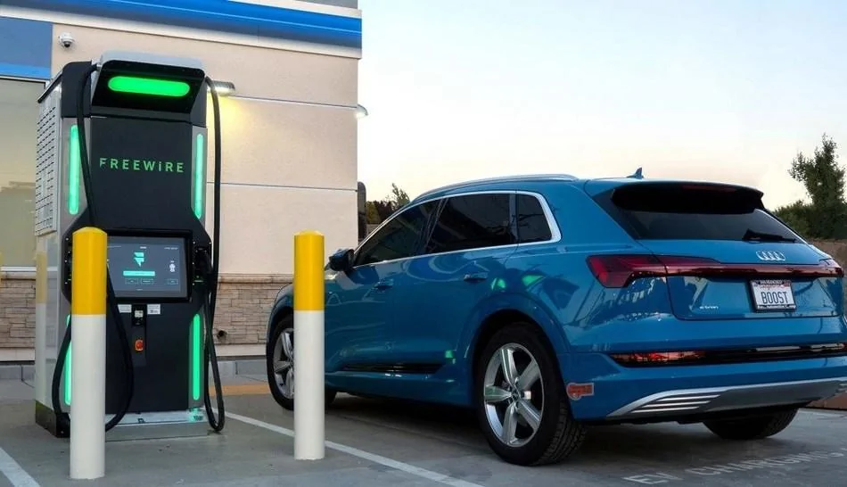 Cybercab Robotaxi FreeWire Deploys Next Generation Ultrafast Electric Vehicle Charging at Convenience Stores FreeWire_BoostCharger_ampm