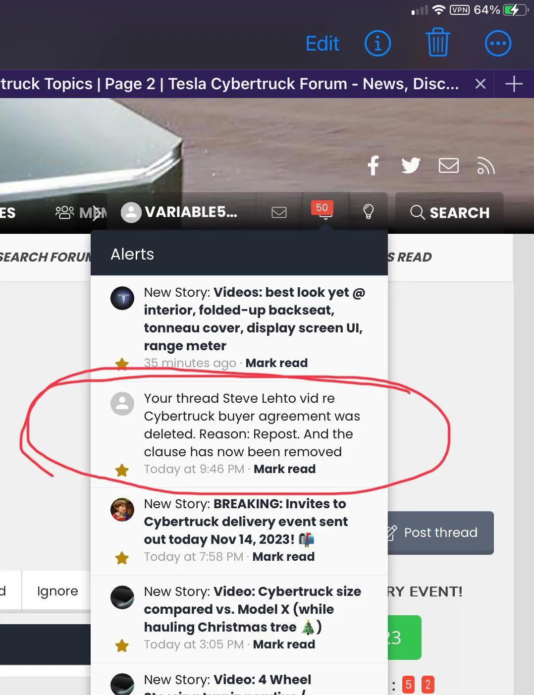 Cybercab Robotaxi I posted a youtube vid link that got nuked… IMG_2193