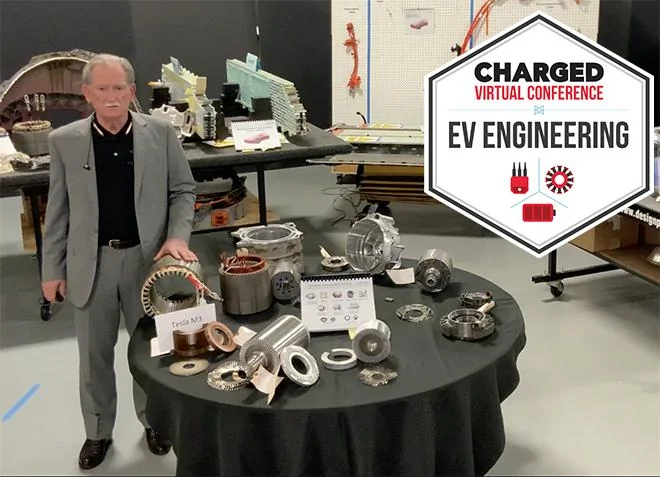 Cybercab Robotaxi Teardown expert Sandy Munro compares 10 leading EV motors in new video Sandy-Munro-Charged-EVs-Virtual-Conference-copy