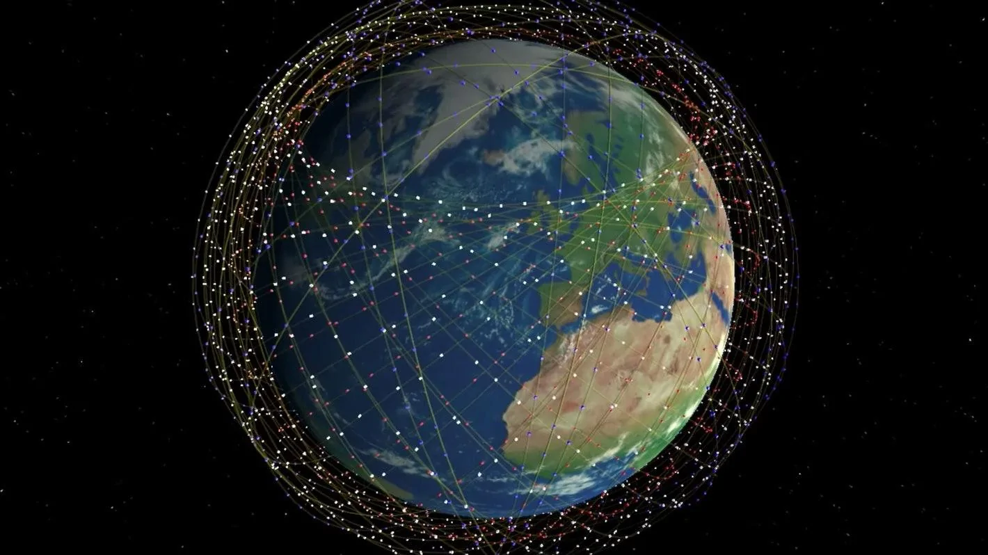 Cybercab Robotaxi SpaceX is getting closer to offering Starlink Internet 9d1cda85-abc4-482b-8d54-37e36545088d-earth-surrounded-by-starlink-satellitespng