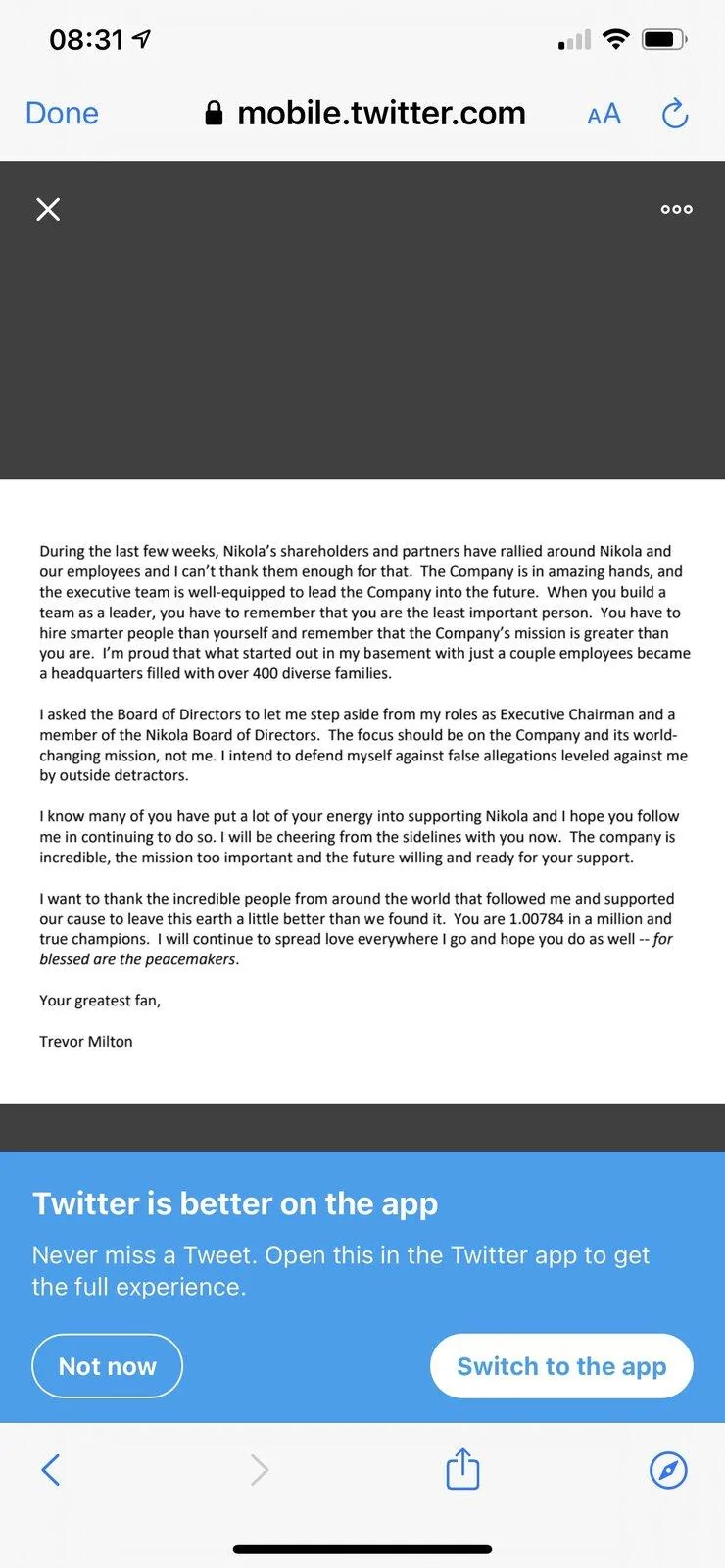 Cybercab Robotaxi Electric-hydrogen truck startup Nikola is an 'intricate fraud,' report proclaims 1EAADA8A-12A3-499D-BA63-AC57542BFA14