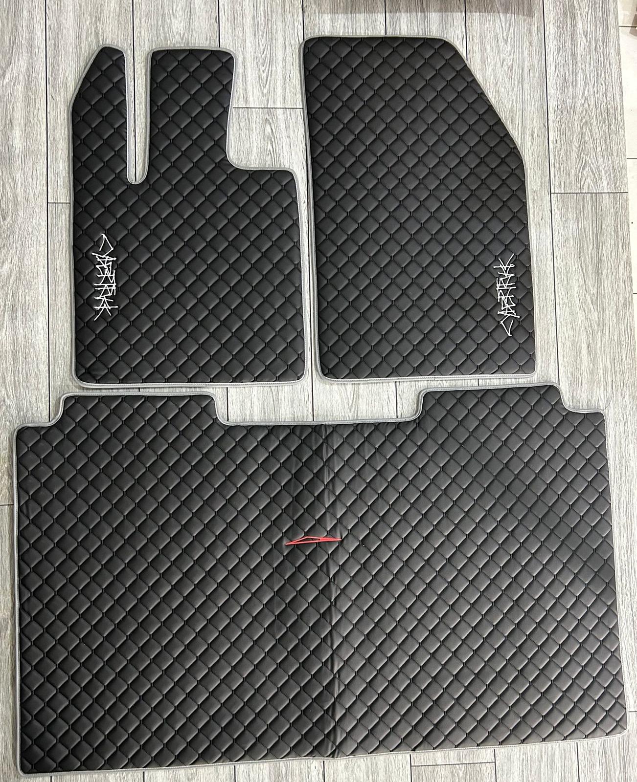 Cybercab Robotaxi Cybertruck Leather Car Mats Diamond Style with Color Option -- by Premium-CarCover WhatsApp Image 2024-04-20 at 08.54.27