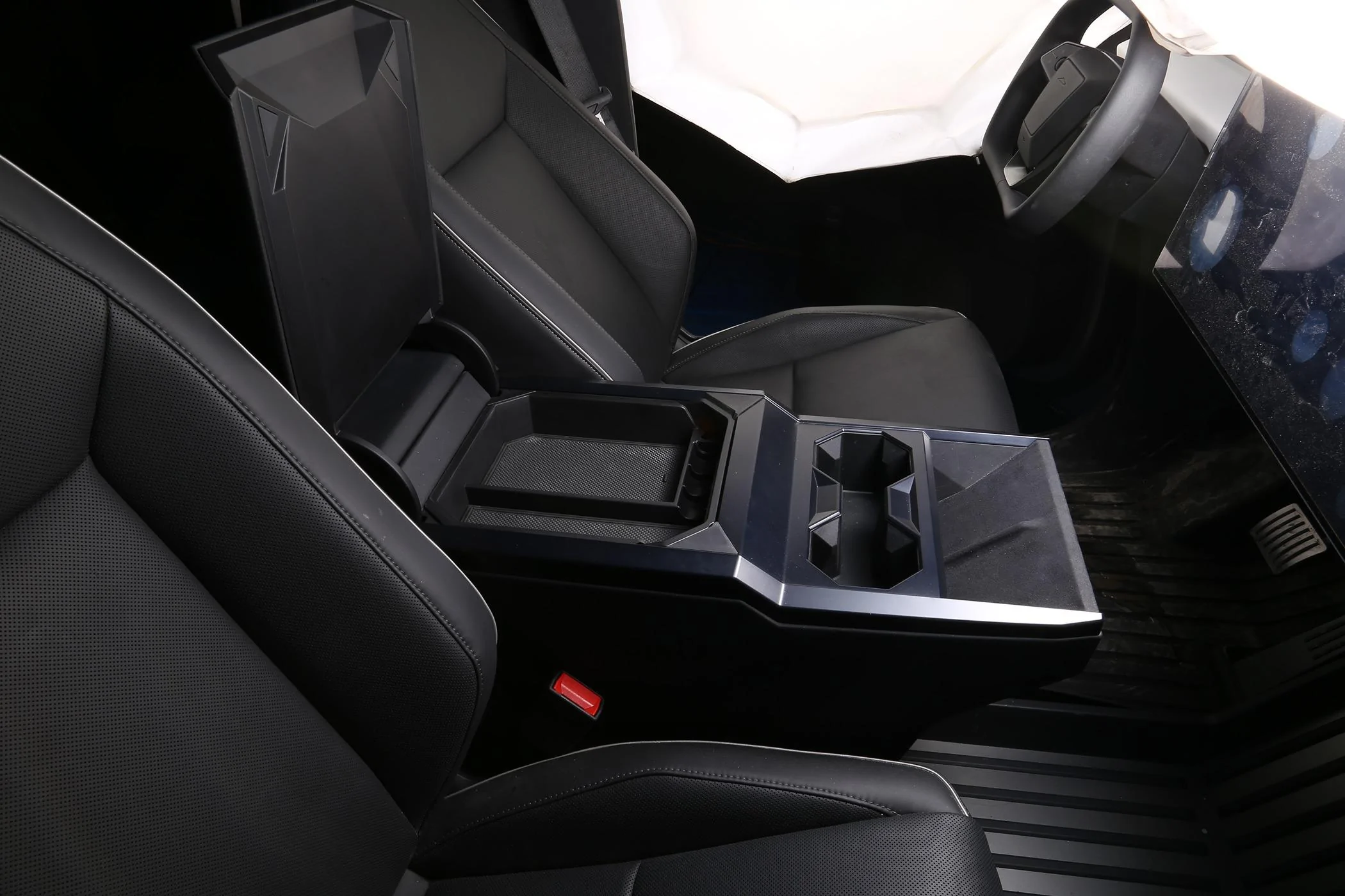 Cybercab Robotaxi ELECFRESH | Product Testing | The Cybertruck Double-layer Center Console Organizer Solutions IMG_6360