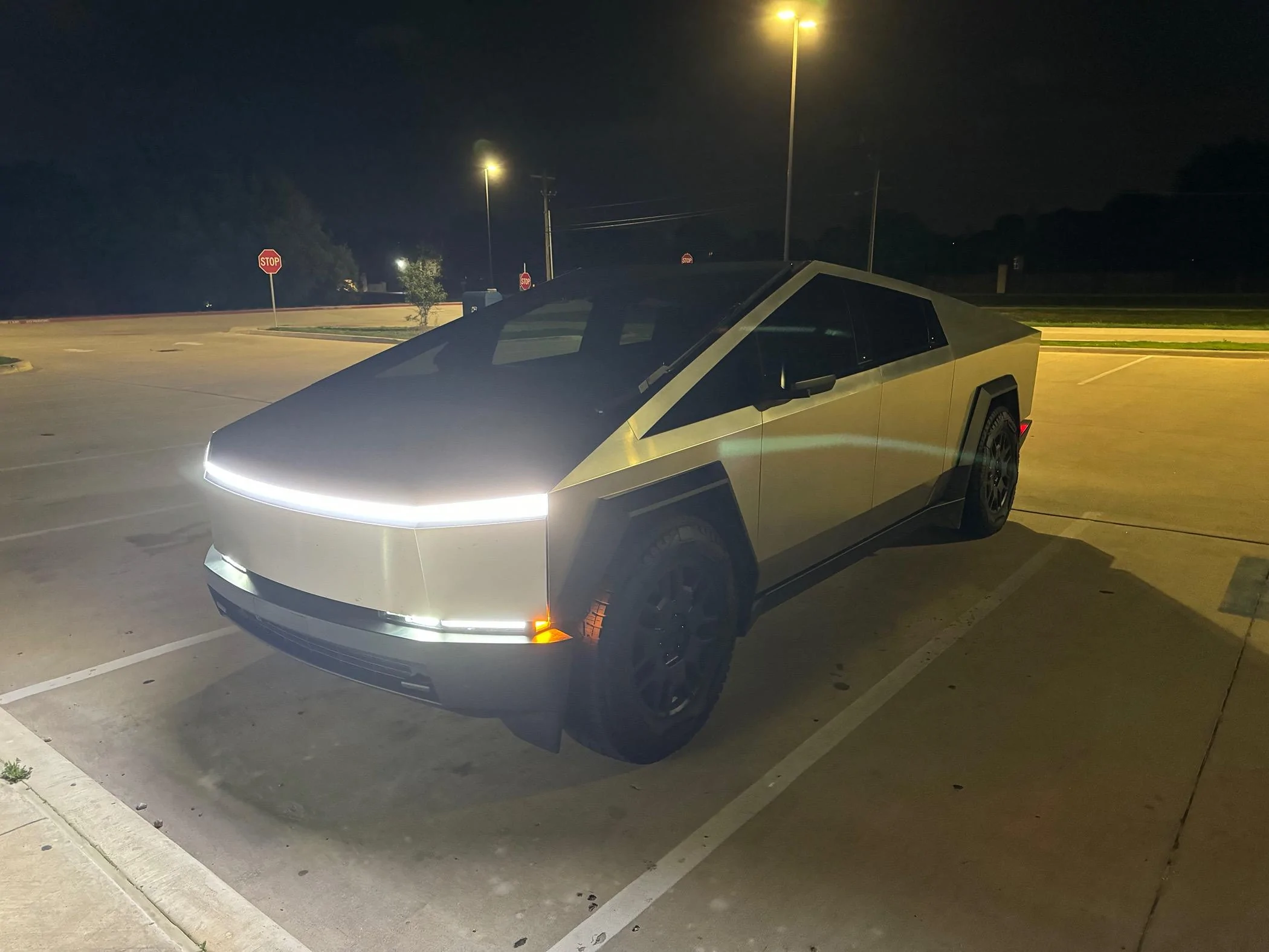 Cybercab Robotaxi ? Cybertruck Silhouette License Plate Frame; laser etched on stainless steel IMG_6184