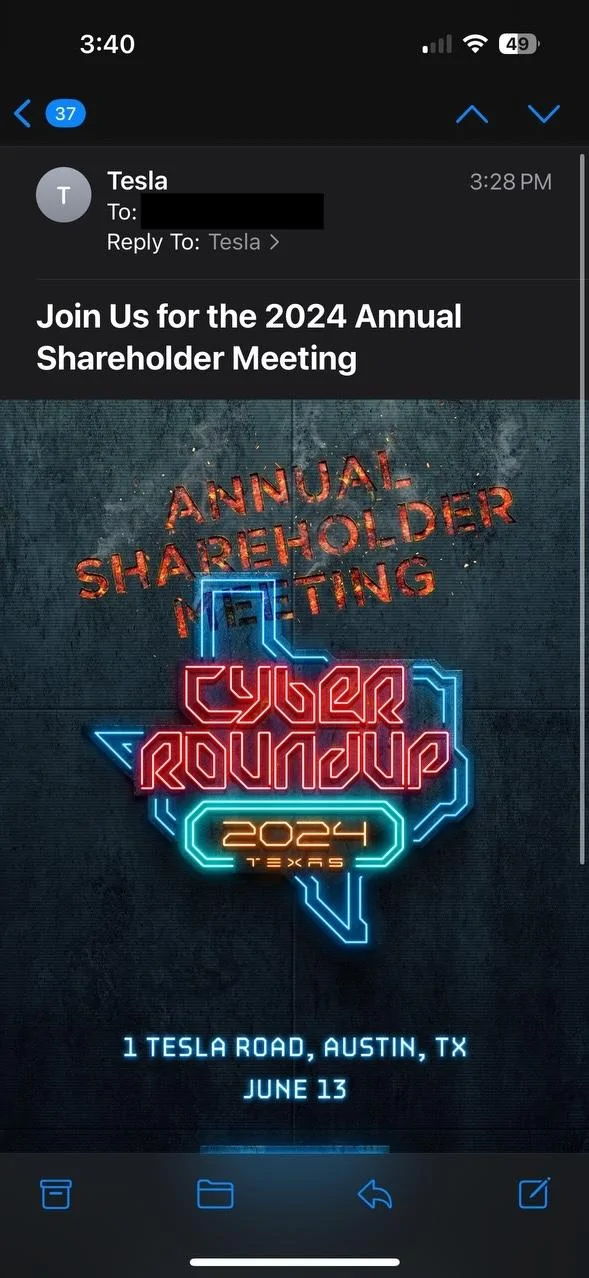 Cybercab Robotaxi Tesla Annual Shareholder Meeting 2024 IMG_8841