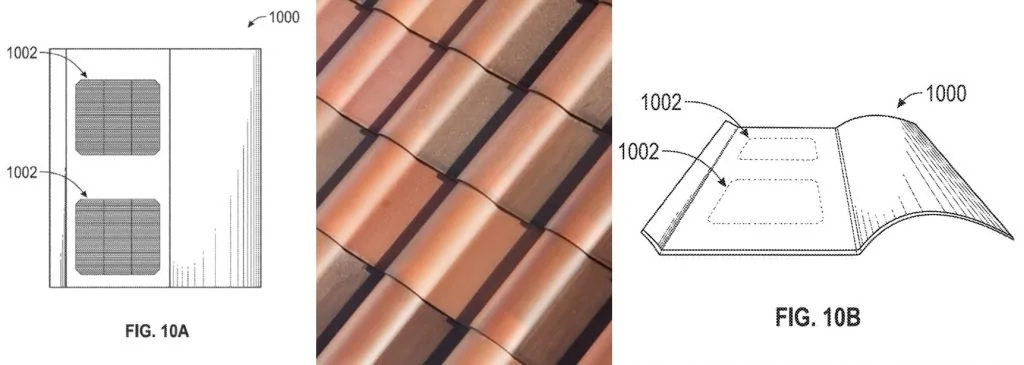 Cybercab Robotaxi Tesla closes in on Tuscan, Slate Solar Roof tiles with camouflaged solar panel patent Tesla-solar-roof-tuscon-slate-tiles-1024x365