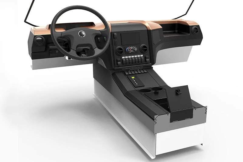 Cybercab Robotaxi Minnesota startup sees a growing niche market for electric work trucks zeus-electric-truck-operator-controls