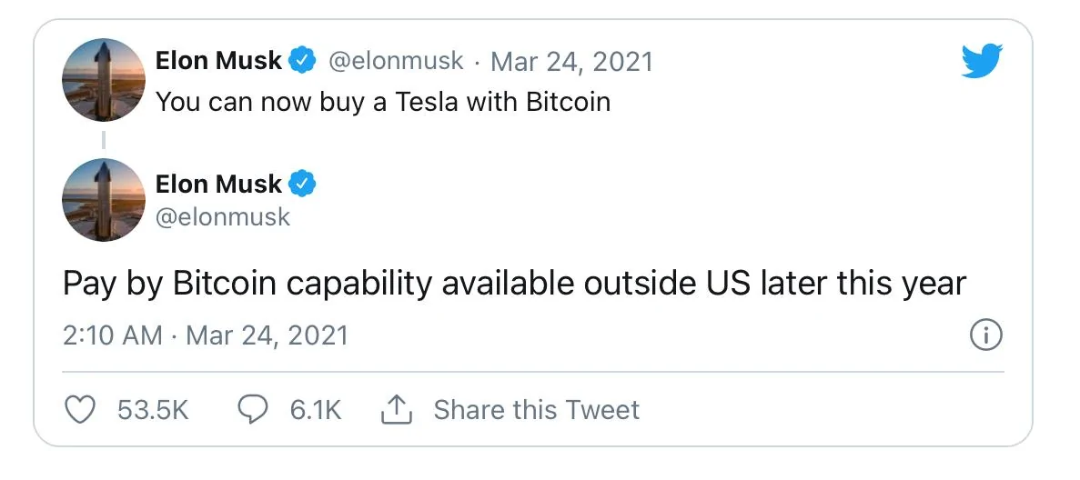 Cybercab Robotaxi Tesla launches Bitcoin payments for vehicle orders in US, other territories to follow 6D7DF000-B9FA-4B3A-BB3F-DB4D10081C5B