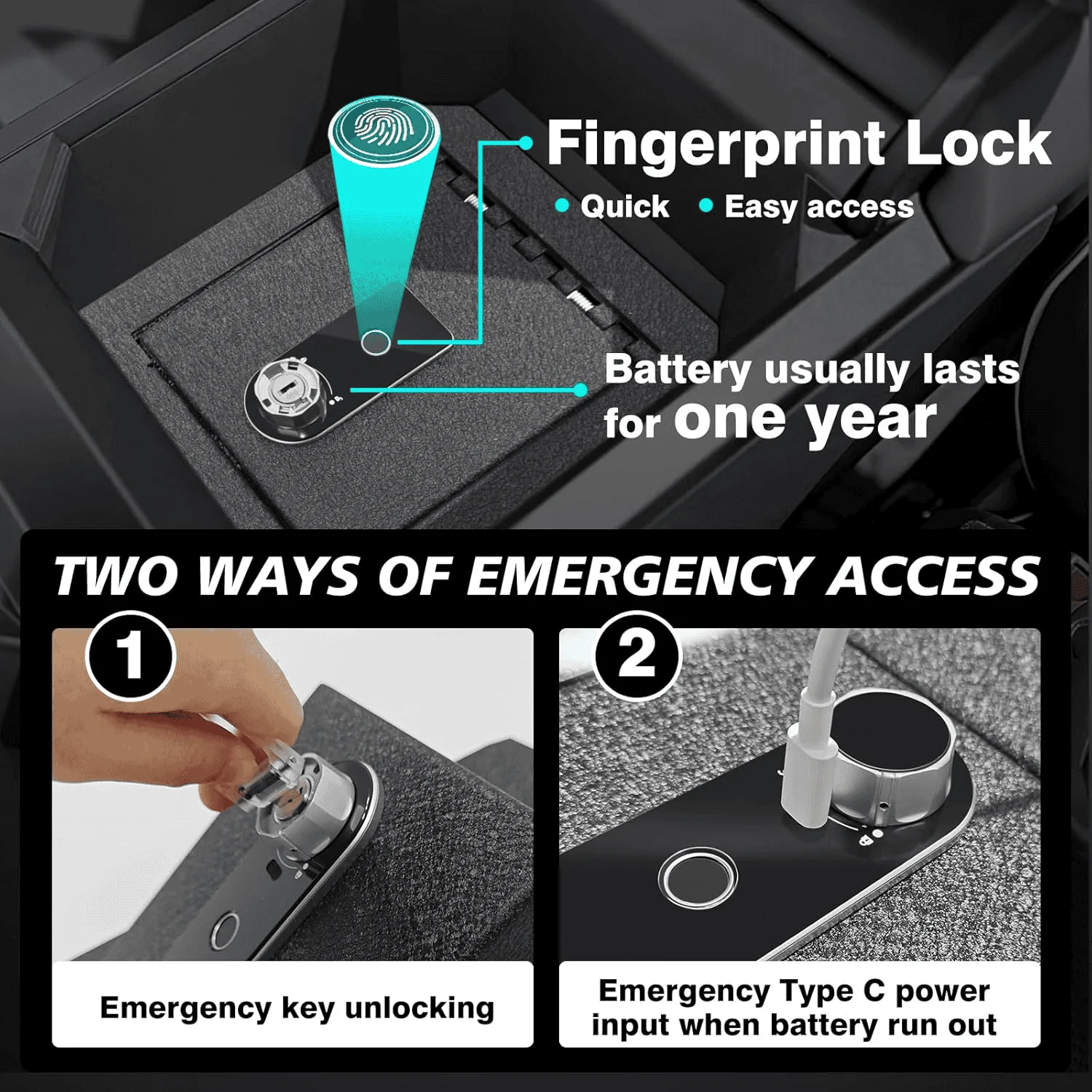 Cybercab Robotaxi BestEvMod - Fingerprint Locking Cyber Safe Vault. Prime Deal Price Match 1720884843064-g3