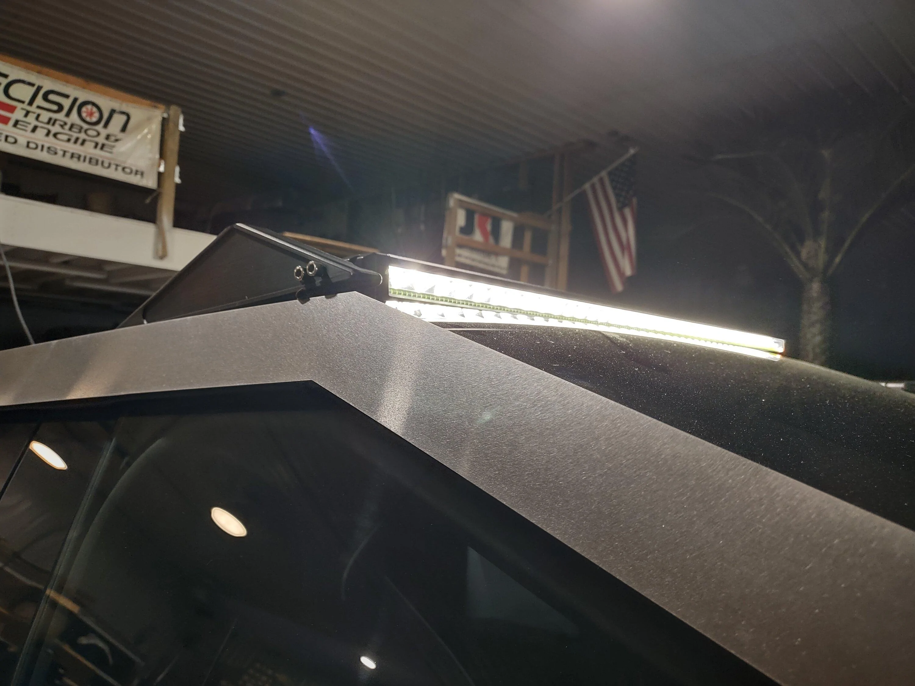 Cybercab Robotaxi New top mounted LED light bar with RGB DRL in development IMG_20240722_152304726_HDR