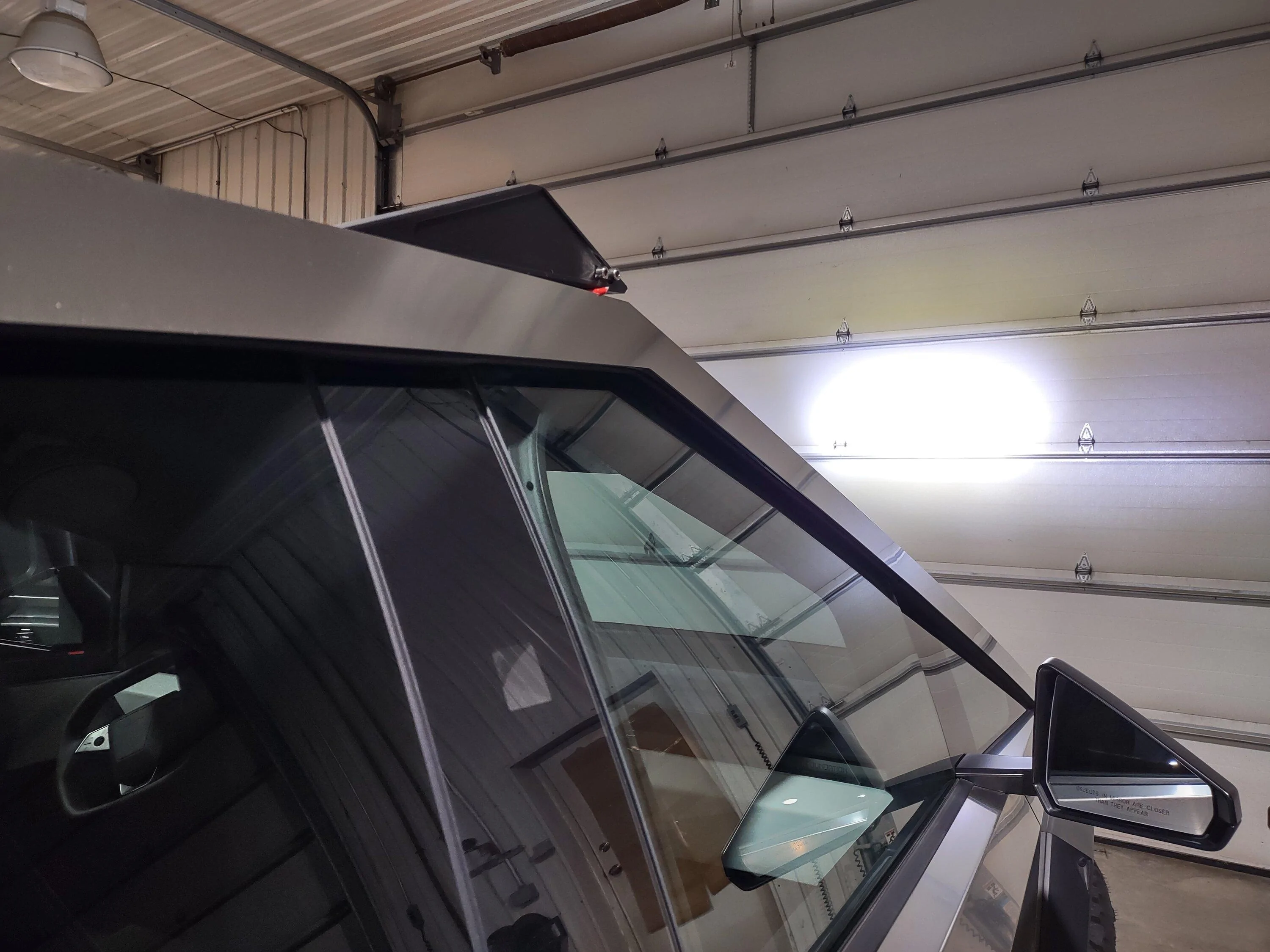 Cybercab Robotaxi New top mounted LED light bar with RGB DRL in development IMG_20240722_152335606_HDR