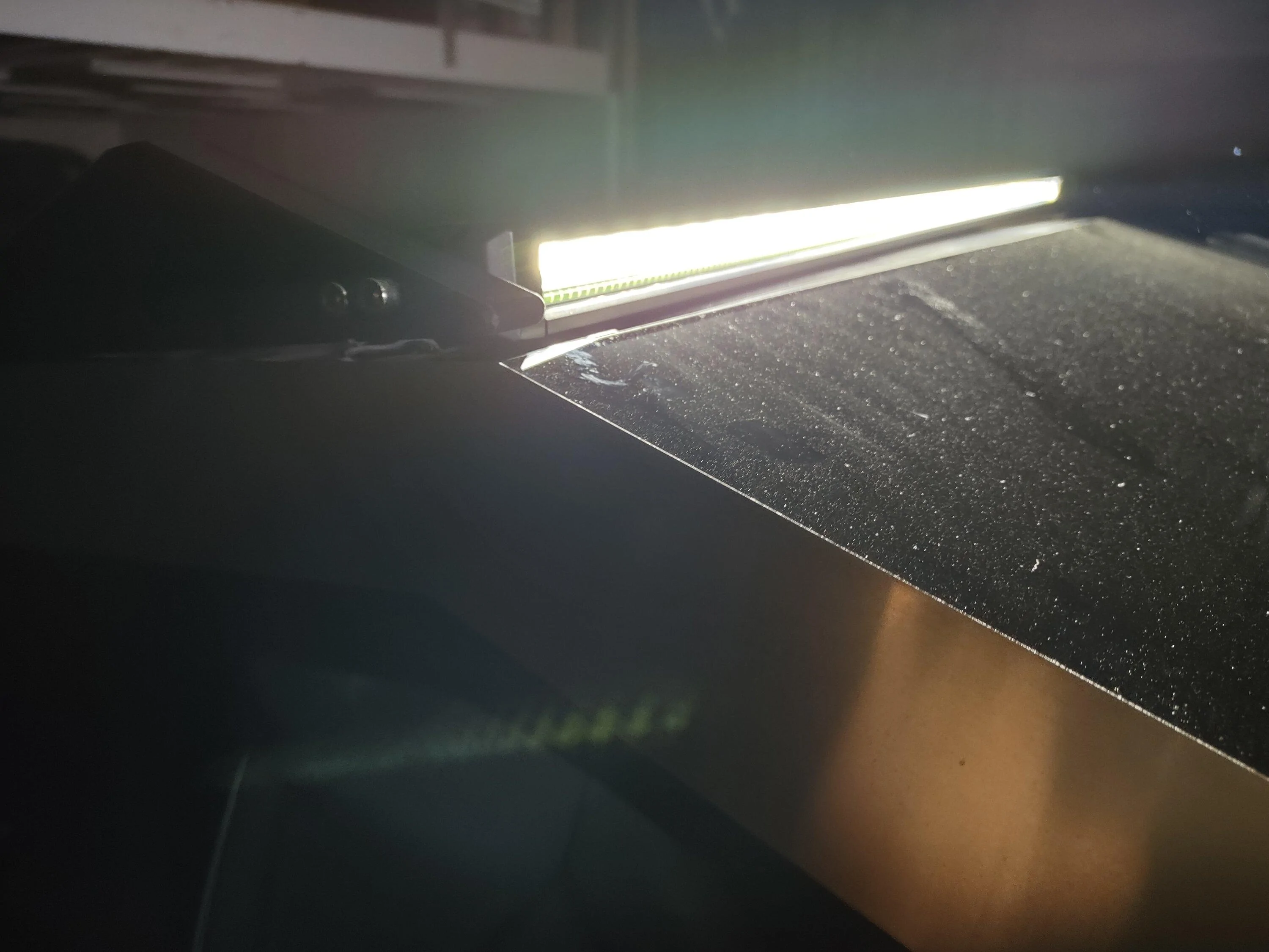 Cybercab Robotaxi New top mounted LED light bar with RGB DRL in development IMG_20240722_152238369_HDR