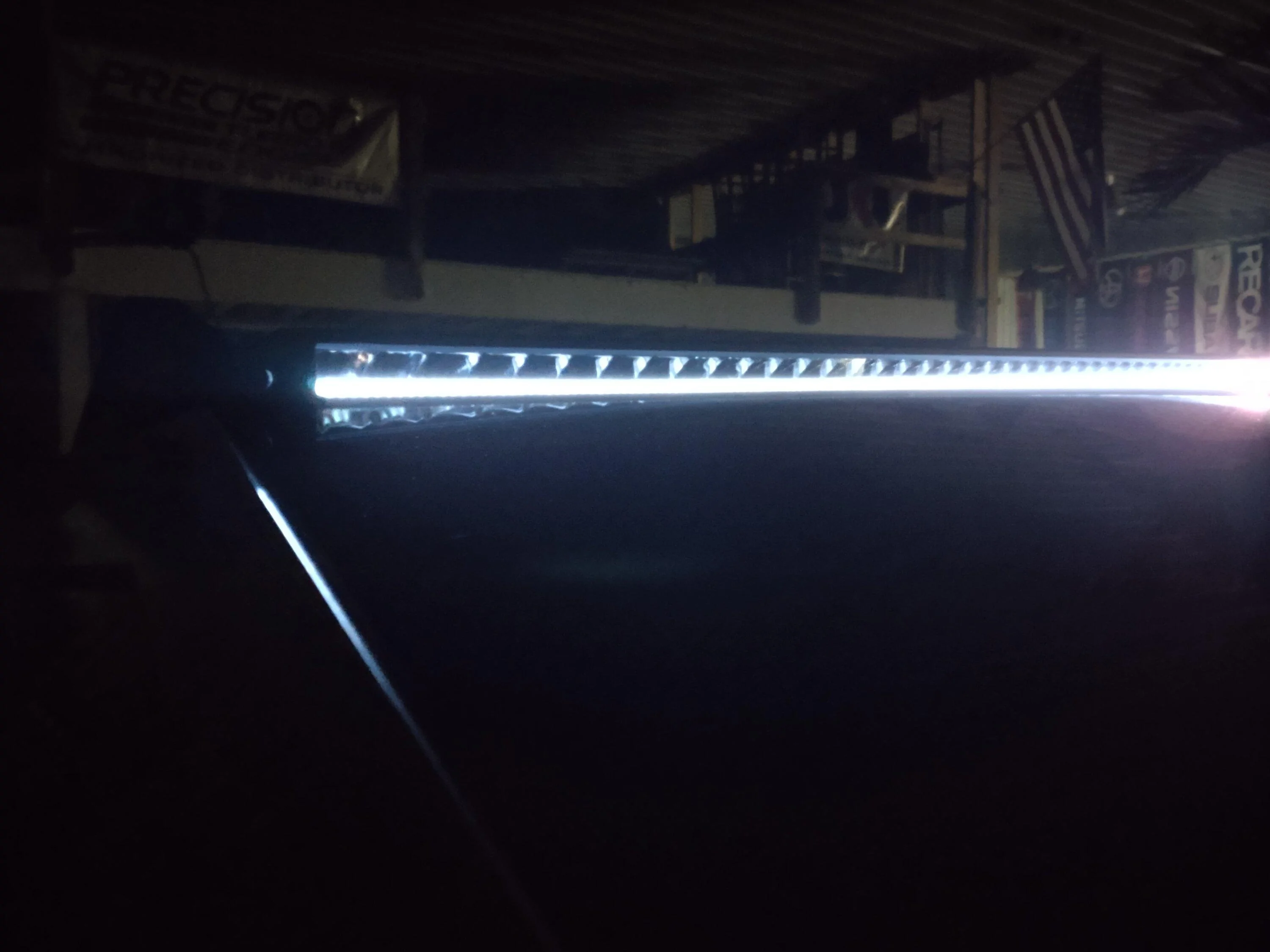 Cybercab Robotaxi New top mounted LED light bar with RGB DRL in development IMG_20240722_152050604