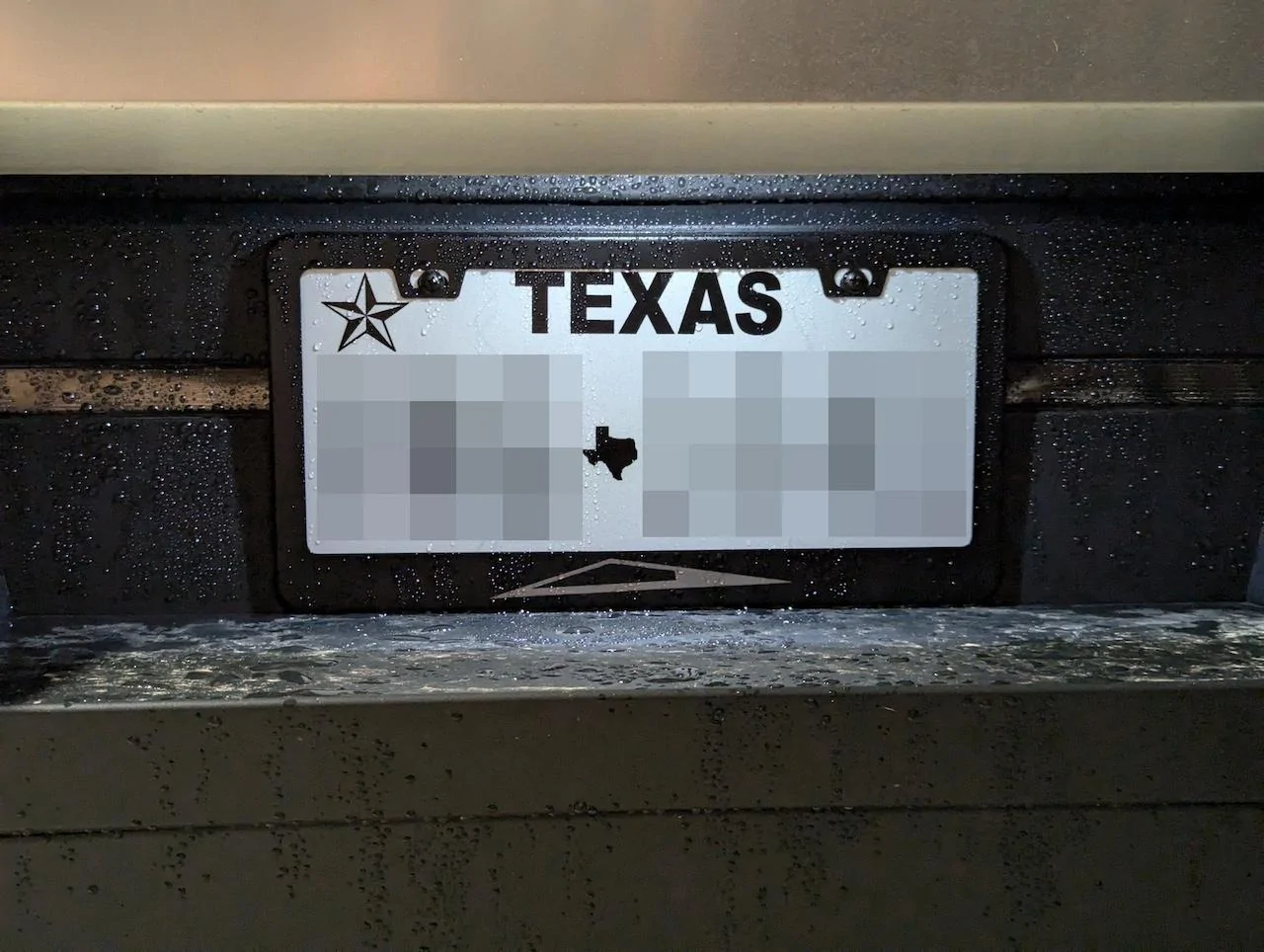 Cybercab Robotaxi ? Cybertruck Silhouette License Plate Frame; laser etched on stainless steel platefram