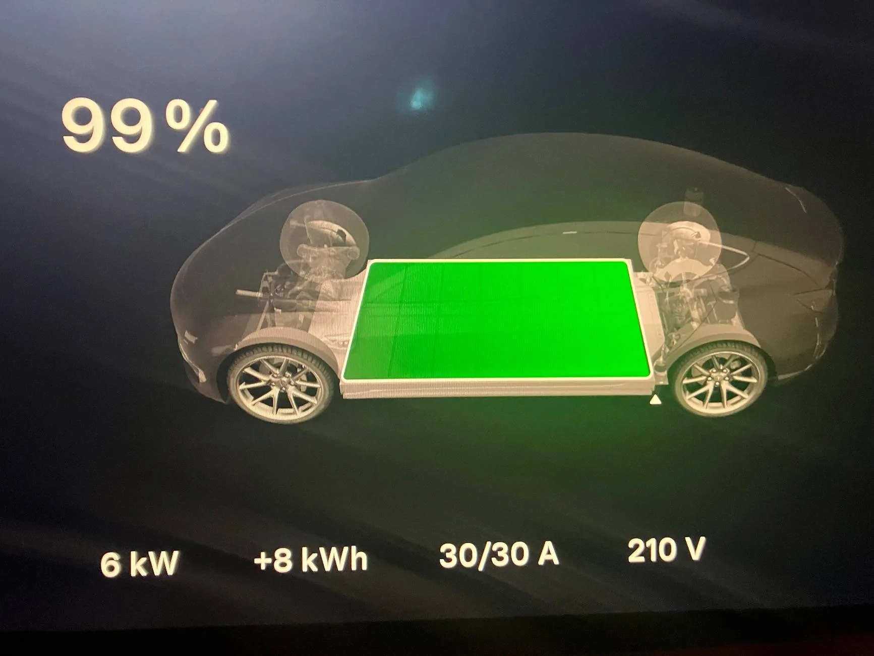 Cybercab Robotaxi New charging display IMG_1700