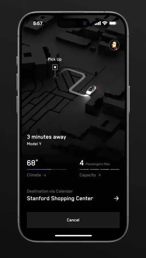 Cybercab Robotaxi Robotaxi / rideshare service code appears in Tesla mobile app! robotaxi service tesla app 5