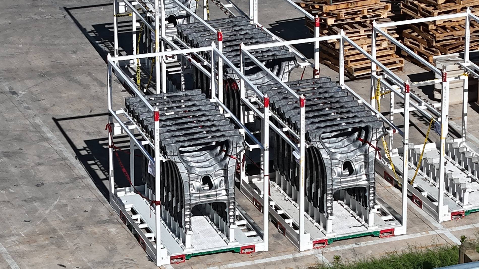 Cybercab Robotaxi First Cybercab castings spotted at Giga Texas! Cybercab Castings spotted at Giga Texas 3