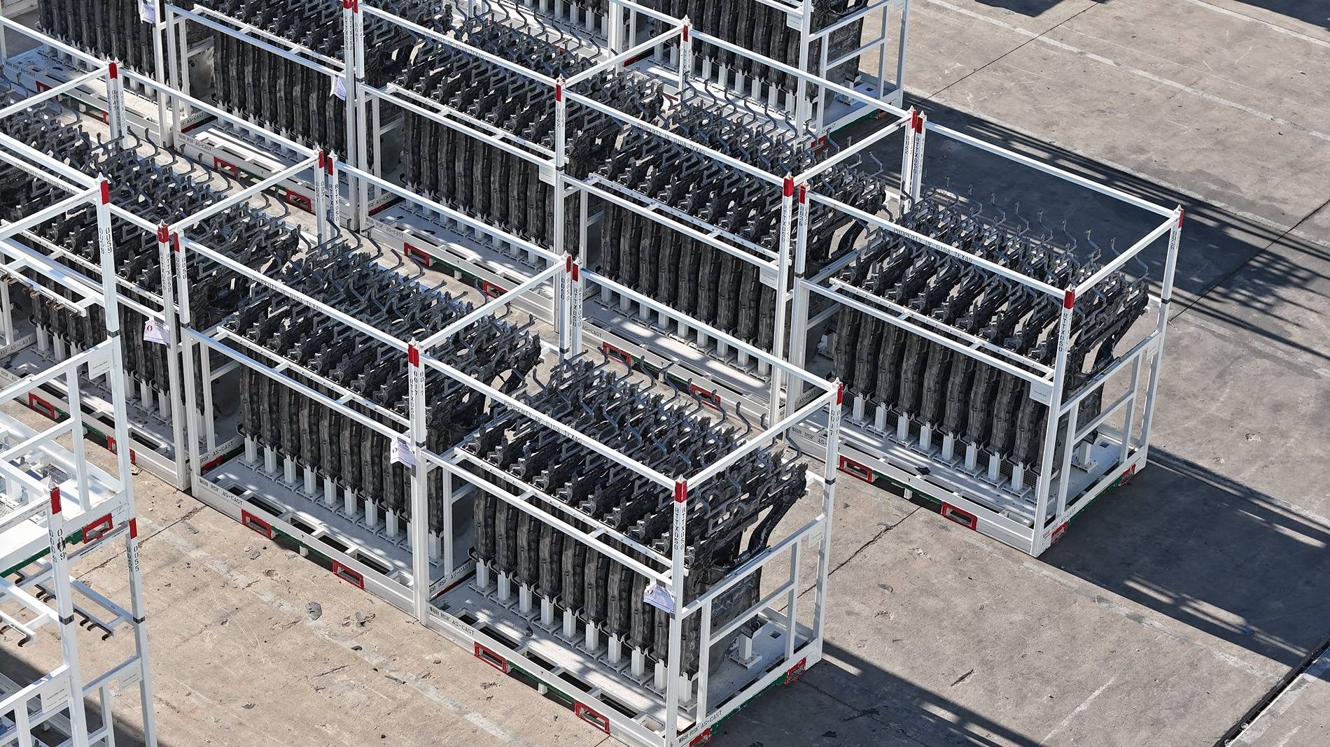 Cybercab Robotaxi First Cybercab castings spotted at Giga Texas! Cybercab Castings spotted at Giga Texas 4