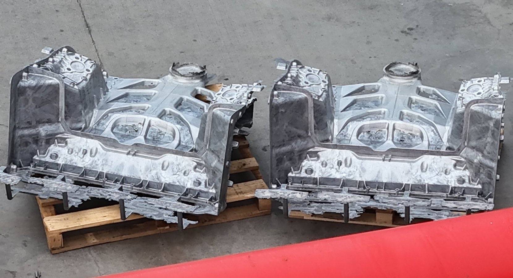 Cybercab Robotaxi First Cybercab castings spotted at Giga Texas! Cybercab castings.jpg4