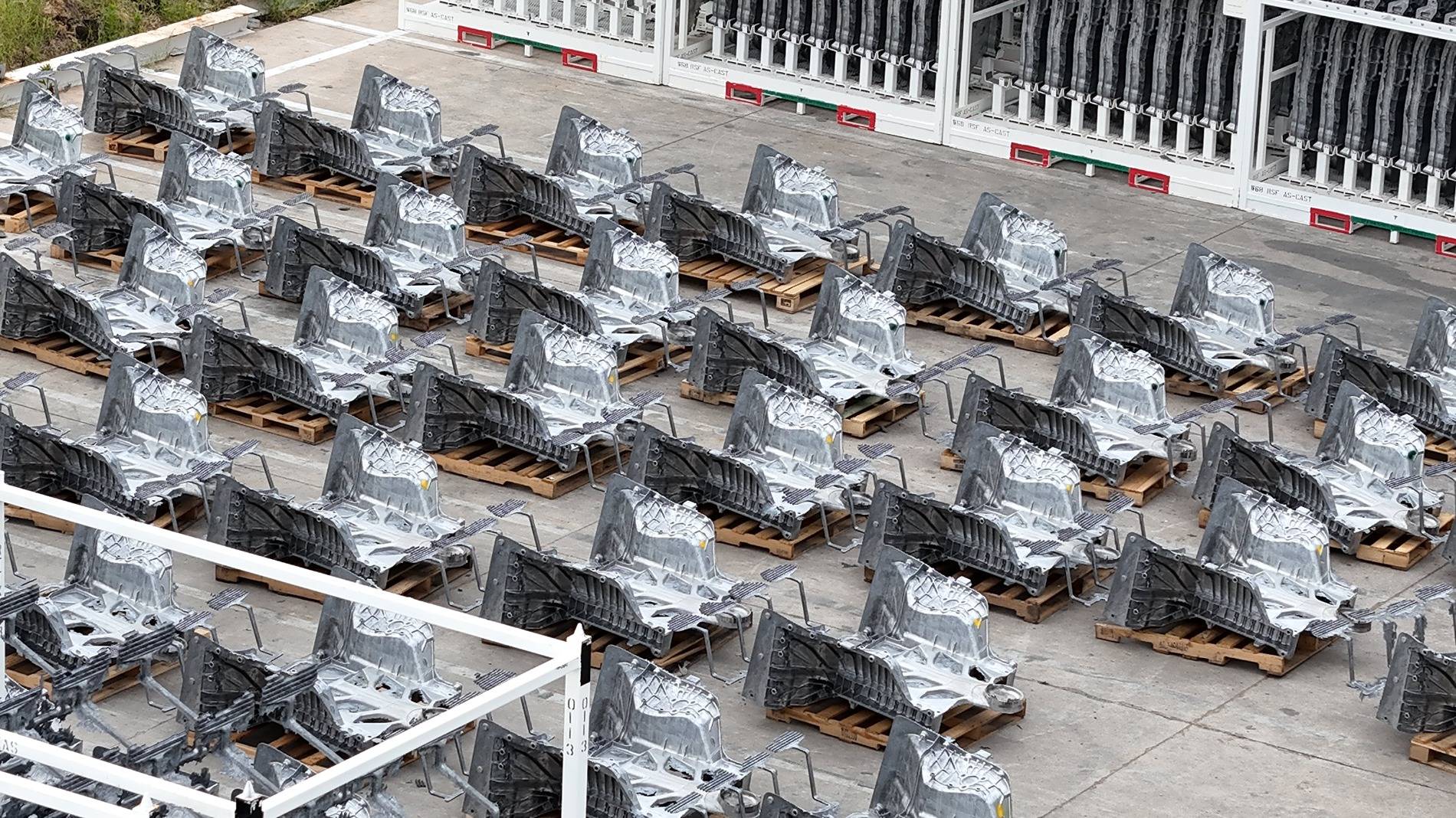 Cybercab Robotaxi First Cybercab castings spotted at Giga Texas! Cybercab castings.jpg2