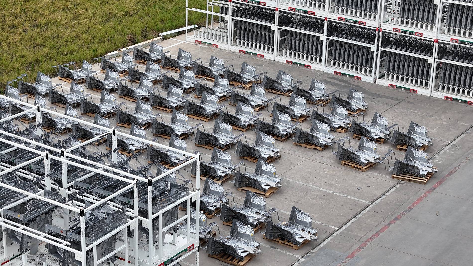 Cybercab Robotaxi First Cybercab castings spotted at Giga Texas! Cybercab castings.jpg3