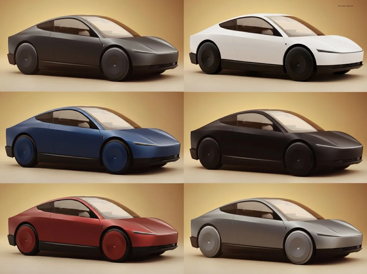 Cybercab Robotaxi Cybercab in matte wraps (Tesla colors) G3ZjbyYXcAAAzrc