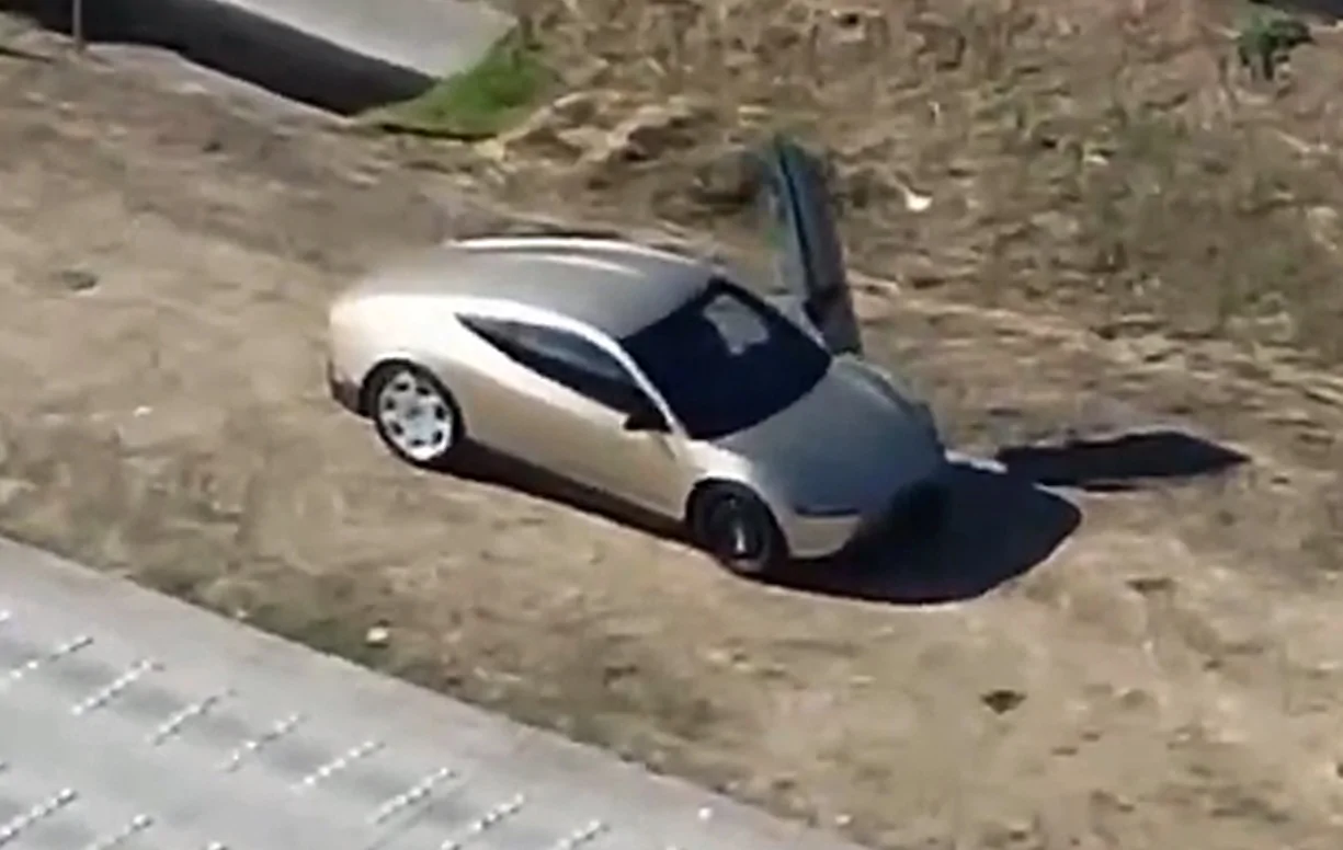 Cybercab Robotaxi Cybercab gets frameless windows and longer doors cybercab framless window doors open