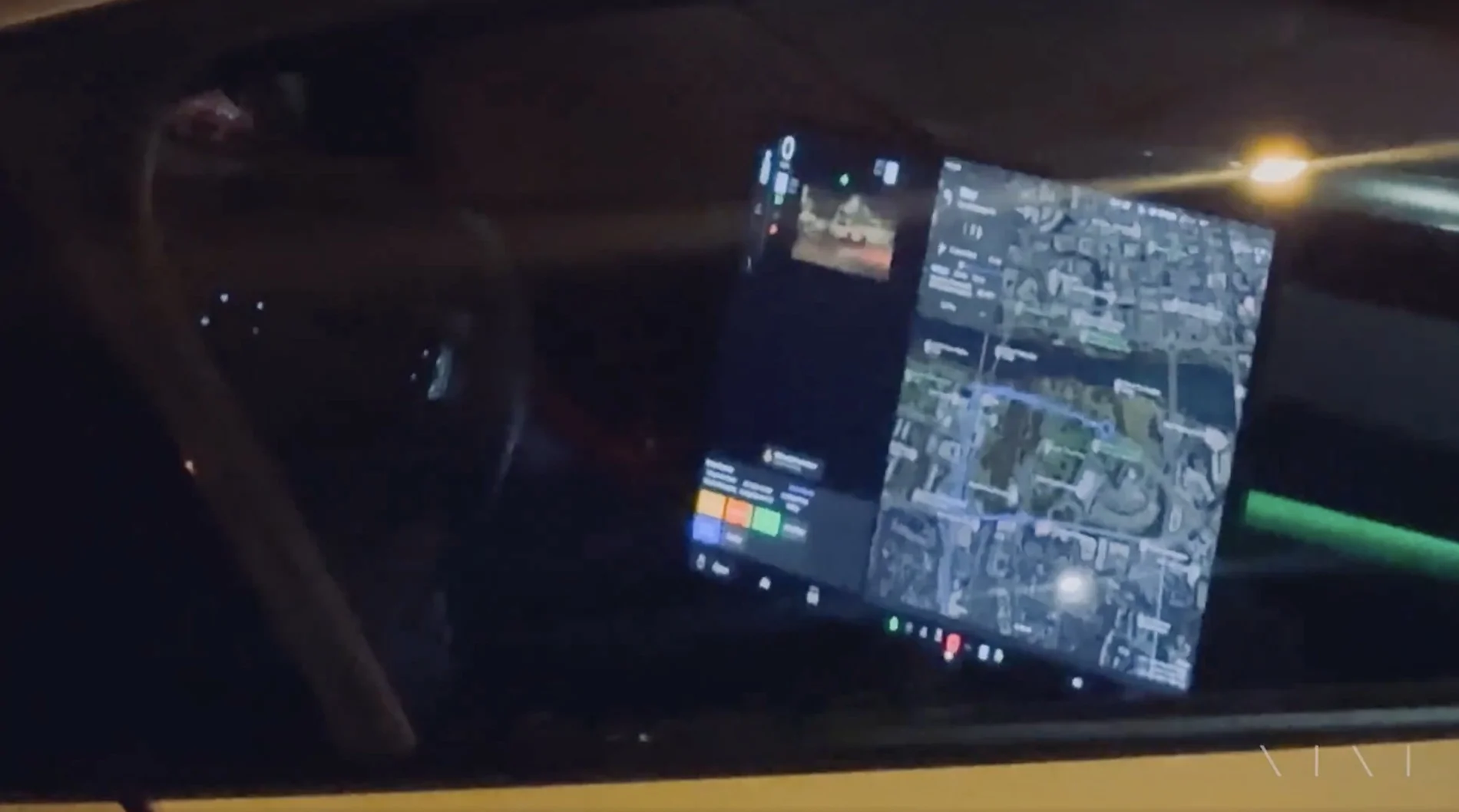 Cybercab Robotaxi Cybercab night time sightings & look at 21" screen G-ZXQUqWMAEQxJ