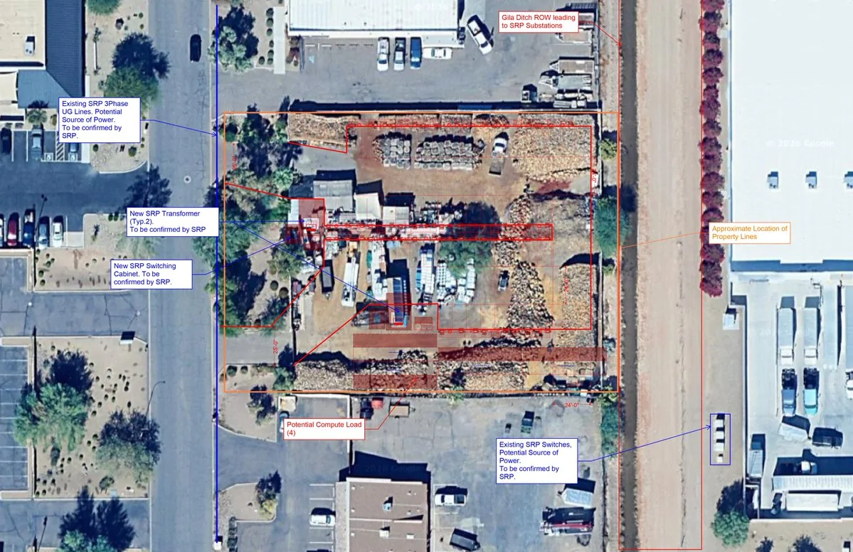 Cybercab Robotaxi Robotaxi Charging Station Hub plans revealed. First sites in Chandler & Mesa, Arizona Robotaxi Charging Hub plans revealed. First sites in Chandler & Mesa, Arizona