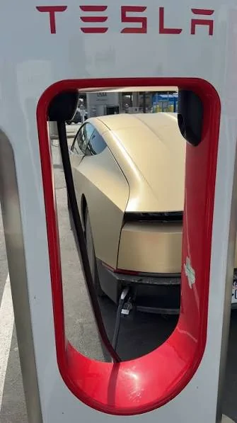 Cybercab Robotaxi Cybercab Spotted in Detroit at Supercharger images (2)