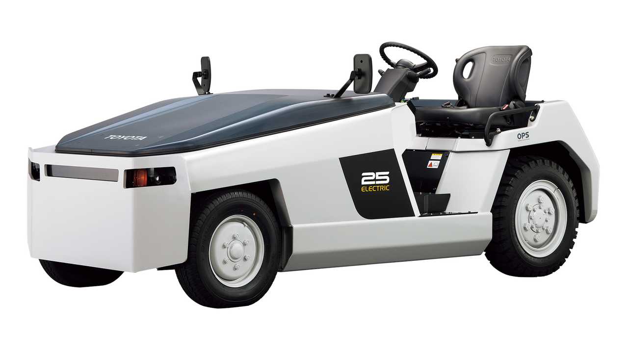 Cybercab Robotaxi InsideEVs: New Toyota EV Tops Out At 15 MPH And Is Only Useable At Airports toyota-all-electric-3te25-towing-tractor