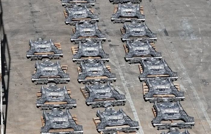 First Cybercab castings spotted at Giga Texas!