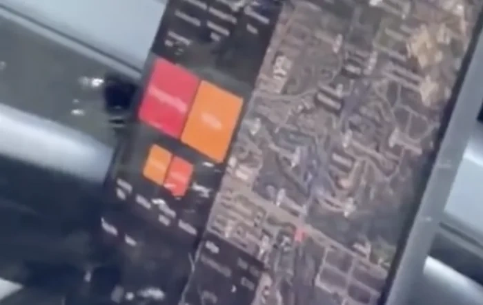 First look at Robotaxi UI screen in live action (Pull Over + Emergency Stop buttons)
