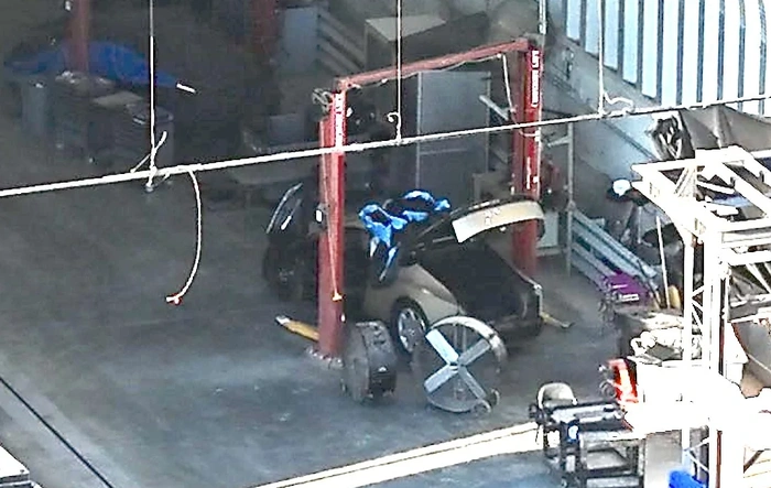 Cybercab production gets closer! First one spotted at Giga Texas crash test facility & test track