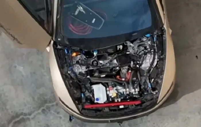 Cybercab Showing Frunk Motor Bay - GigaTexas Factory - Joe Tegtmeyer