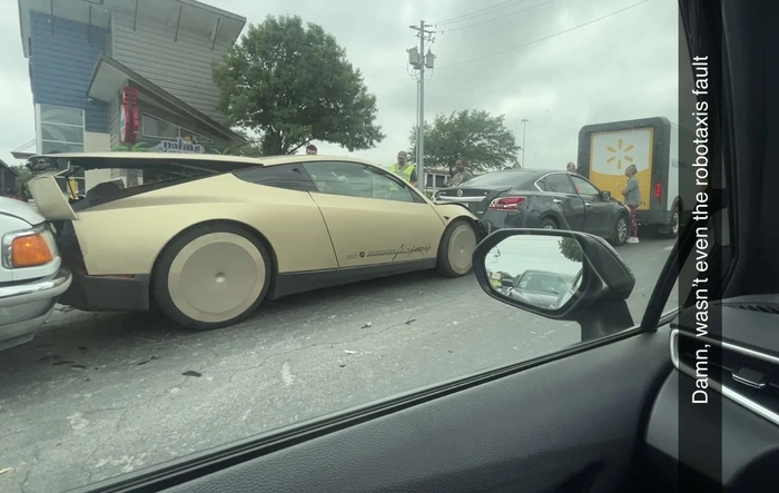First Cybercab accident (rear-ended)