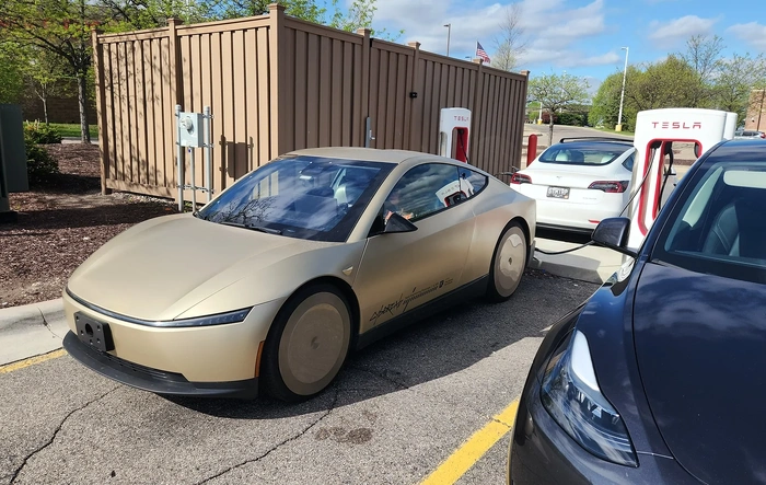 Cybercab Spotted in Detroit at Supercharger