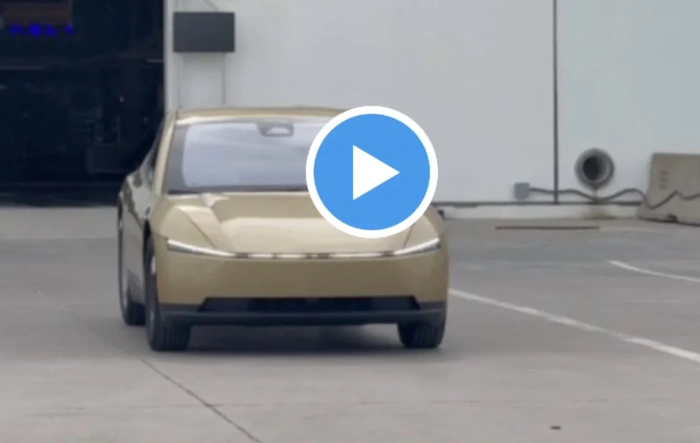 Cybercab drives itself off assembly line and out of Gigafactory! (Video)